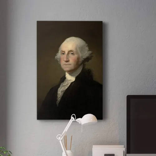 Miniatura 4 de Renditions Gallery George Washington - Arte de pared de retrato presidental, decoración en lienzo de alta calidad con envoltura de galería, listo
