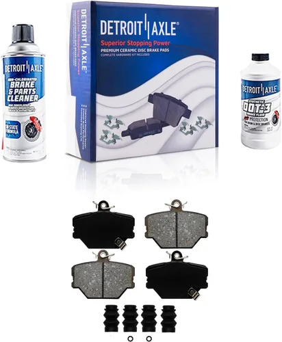 Miniatura 118 de Detroit Axle - Pastillas de Freno Delantero Izquierdo Reemplazo de Pinza de Disco para Dodge Ram 1500 Dakota Mitsubishi Raider - Juego de 3 piezas