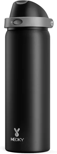 Miniatura 32 de Botella de agua aislada de 40 onzas con popote, botella de agua de metal de acero inoxidable con tapa 2 en 1, a prueba de fugas, fría durante 24