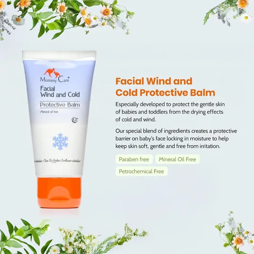 Miniatura 3 de Mommy Care Bálsamo protector facial contra el viento y el frío – Fórmula sin aceite mineral con caléndula, aceite de oliva y jojoba, calma e hidrata
