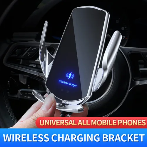 Miniatura 5 de Cargador de Coche Inalámbrico Automotriz por Inducción Eléctrica de 15W, Cargador Inalámbrico para Coche, Soporte de Ventilación de Coche, Montaje