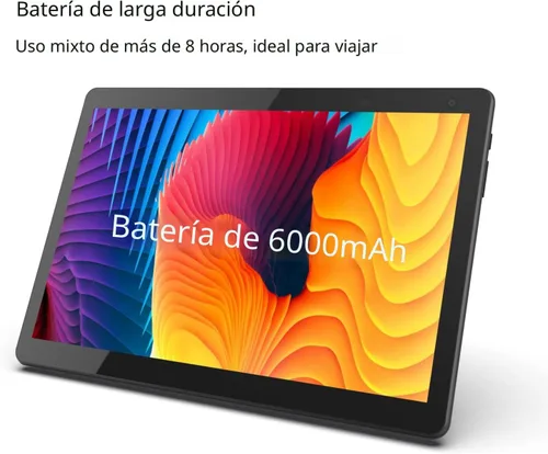 Miniatura 7 de COOPERS Tablet 10 pulgadas, Android 15 Tablet, 32GB ROM 1TB Expandir Tabletas de computadora, Procesador Quad Core 6000mAh Batería, Pantalla táctil