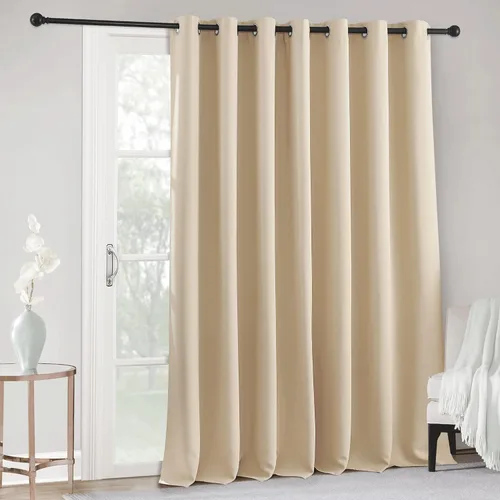 Miniatura 102 de RYB HOME - Cortinas opacas para patio - Cortinas con ojales sólidos, paneles de ventana grandes, eficiencia energética, cortinas de privacidad