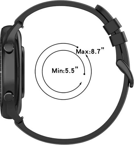 Miniatura 5 de Correa de silicona compatible con Amazfit GTR 2e, correa de repuesto de liberación rápida para Amazfit GTR 4/GTR 3/GTR 3 Pro/GTR 2e/GTR 2/GTR 1.850