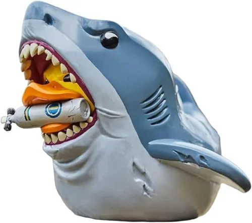 Miniatura 10 de TUBBZ Figura coleccionable de pato de goma de vinilo de Bruce The Shark de edición en caja, producto oficial de Jaws, TV, películas y videojuegos