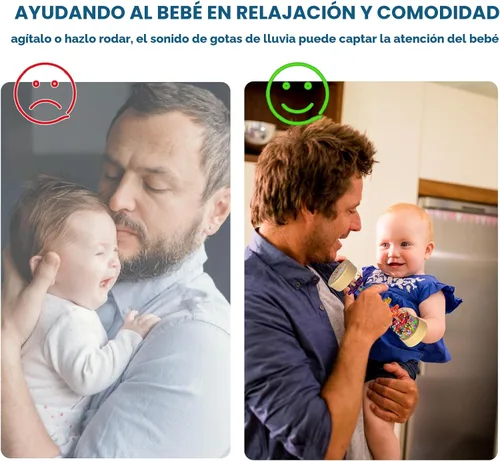 Miniatura 5 de Barra de Lluvia, Juguetes Montessori para Bebés de 6 a 12 Meses, 1 Año, Sonajero de Madera para Bebés, Juguetes Sensoriales, Sonajero Musical