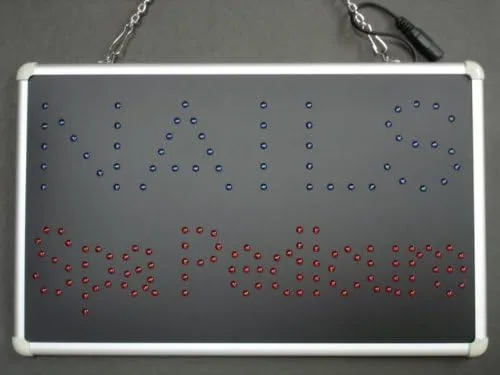 Miniatura 2 de ADVPRO Led097-b Nails Spa Pedicura Led Neon Sign WhiteBoard