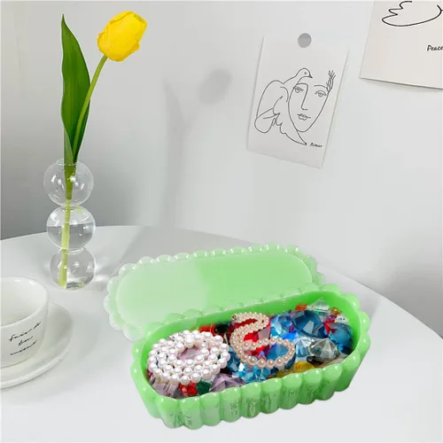 Miniatura 9 de Caja de almacenamiento, molde de resina, moldes de caja de silicona rectangular, molde de fundición de resina epoxi ovalada, molde de contenedor
