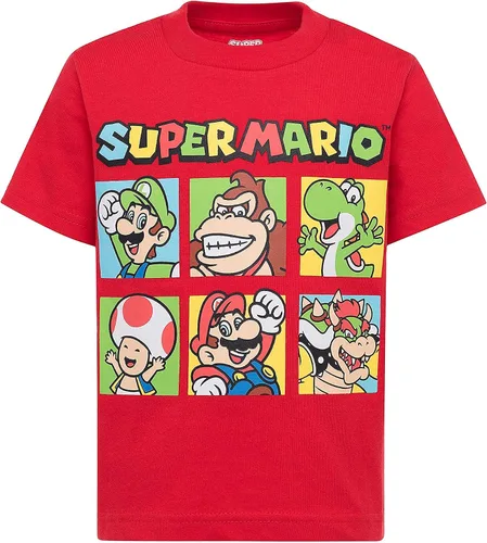 Miniatura 4 de SUPER MARIO Nintendo Boys - Paquete de 3 camisetas Luigi Bowser Yoshi Toad Donkey Kong