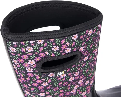 Miniatura 6 de WTW - Botas de lluvia que llegan a media pantorrilla para mujer, impermeables, aisladas, de neopreno, botas para cacería, botas de jardín, botas