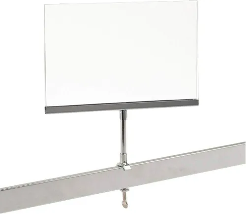 Abrazadera de marco de acrílico universal para estante al por menor en pantalla de 7 "x 11", 11 pulgadas de alto, 1 unidad