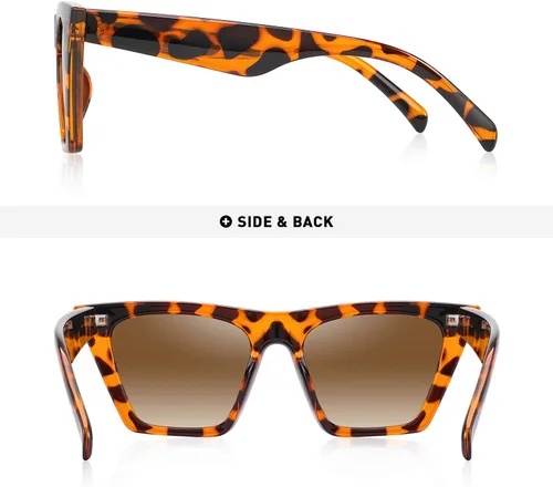 Miniatura 4 de Gafas de sol de ojo de gato cuadrado vintage mujeres moda pequeña cateye gafas de sol
