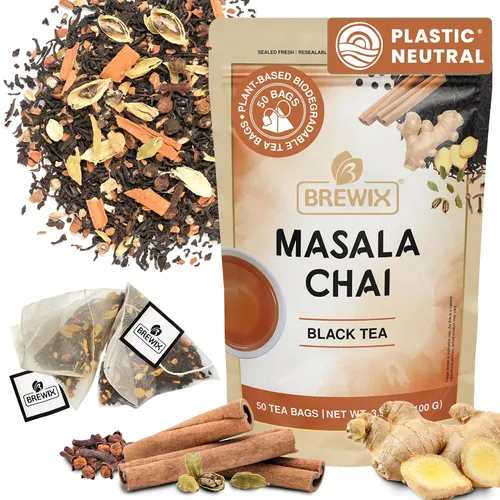 Miniatura 39 de BREWIX, Bedtime Blossom - Té suelto de hierbas (más de 50 tazas) sin cafeína y totalmente natural Mezcla relajante floral nocturna Rooibos