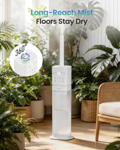 Miniatura 6 de Humidificadores para dormitorio de 2.1 galones/8 litros, humidificador inteligente para habitaciones grandes, humidificadores de niebla fría