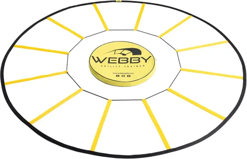 Webby Agility Trainer – Circle Speed and Agility Ladder for High Intensity Reactive Footwork Drills and Skills – A Circular Piece of Reaction