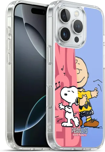 Miniatura 190 de Head Case Designs Funda de gel con licencia oficial de Peanuts Snoopy & Woodstock Halfs and Laughs [protección de grado militar] compatible