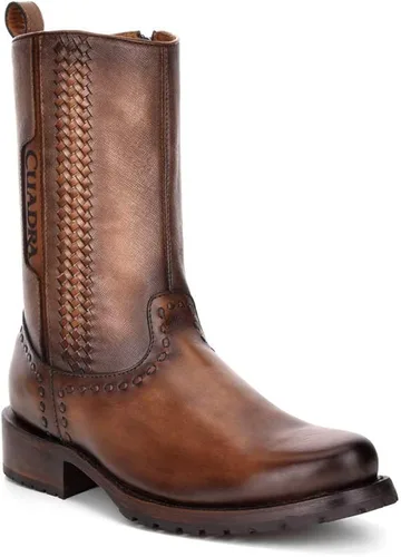 Miniatura 2 de Bota Hombre Cuadra en Piel Genuina con Cremallera Marrón