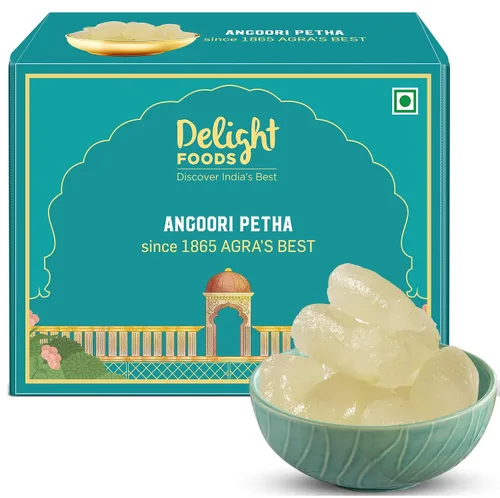 Miniatura 9 de Delight Foods Original Agra Dry Petha (12.35 oz x2) Dulces indios Mithai