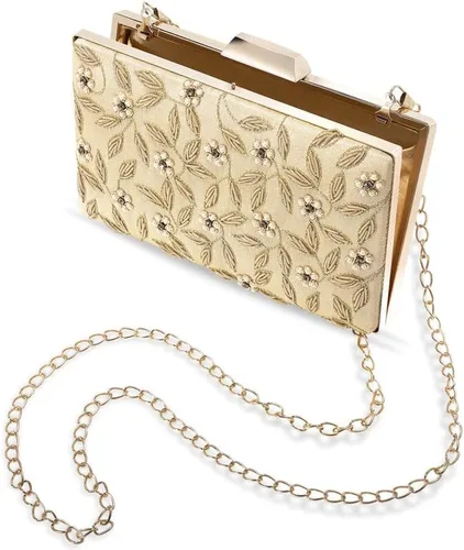 Miniatura 3 de Aheli Bolsos de mano indios para mujer, bolsos de noche hechos a mano para boda, fiesta nupcial