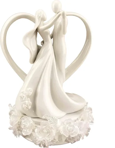 Miniatura 3 de Wedding Collectibles Figura de decoración de pastel de silueta de amor