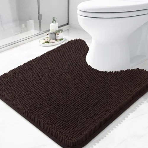 Miniatura 173 de Arotive Alfombras de baño de felpilla extrasuaves y absorbentes, de 24 x 16 pulgadas, lavables a máquina, parte trasera de goma antideslizante