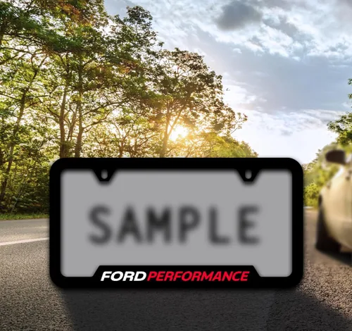 Miniatura 2 de Marco negro de plástico UV Ford Performance para matrícula
