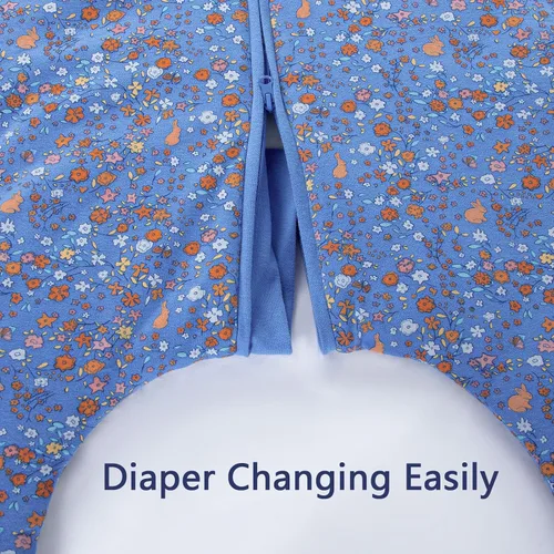 Miniatura 9 de Mosebears Cotton Toddler Sleep Sack with Feet 2.5 TOG Ultra Soft Toddler Sleeping Sack Baby Sleep Bag Walker Wearable Blanket