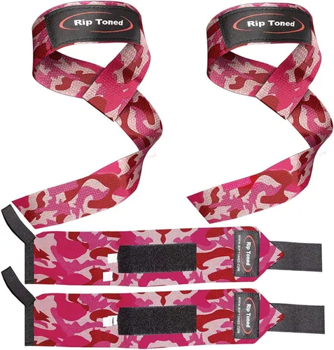 Miniatura 14 de Rip Toned Wrist Wraps & Lifting Straps Combo – Dynamic Duo Push & Pull Support for Weightlifting – Wrist Support Wraps + Padded Grip Straps for