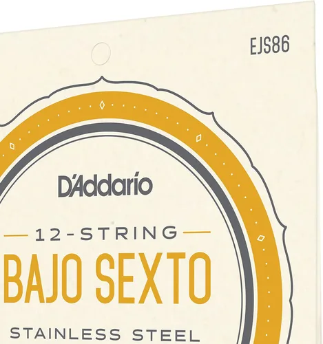 Miniatura 4 de D'Addario Cuerdas de guitarra de acero inoxidable EJS86 Bajo Sexto