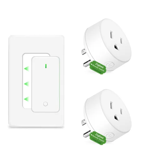 Miniatura 38 de NineLeaf Interruptor de salida remoto inalámbrico, interruptor de lámpara remoto, interruptor decorativo de enchufe de luz de encendido y apagado