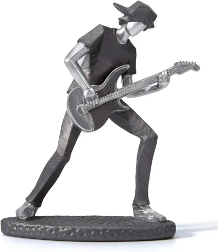 HAUCOZE Estatua de músico, estatua musical, regalo, decoración del hogar, centro de mesa, escultura para piano estudio, dormitorio, poliresina, 9.5