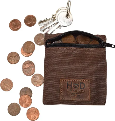 Miniatura 19 de Hide & Drink, Bolsa de condón de lona encerada resistente al agua, bolsa de bolsillo con tecnología Change Valuables, regalo clásico para socios