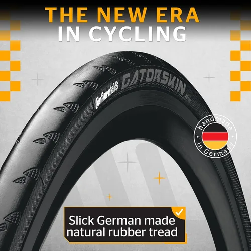 Miniatura 4 de Continental Gatorskin - Neumático de bicicleta de carretera sin cámara con cuentas de alambre, neumático urbano y de turismo resistente