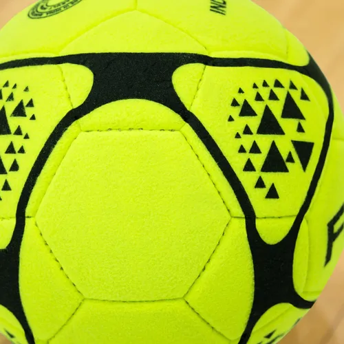 Miniatura 3 de FORZA Balones de fútbol para interiores [3 tamaños] Pelotas de fútbol amarillas fluorescentes diseñadas para superficies interiores y laminadas