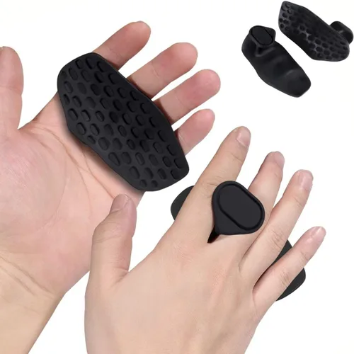Puños de entrenamiento antideslizantes: guantes protectores de mano ergonómicos de goma para levantamiento de pesas, dominadas, entrenamiento de
