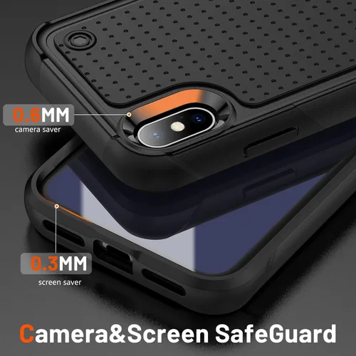 Miniatura 272 de Jeylly Funda para iPhone SE/Funda para iPhone 5S, Exterior de Plástico Duro que Absorbe Golpes + Interior de Silicona de Goma Defensor contra