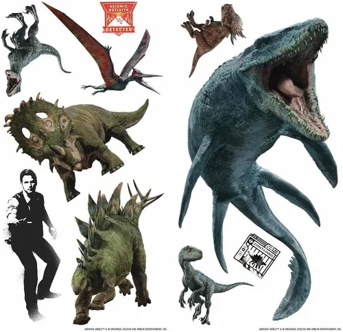 Miniatura 2 de RoomMates, RMK3798SCS - Calcomanías de pared de Jurassic World Fallen Kingdom