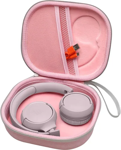 LTGEM - Funda compatible con auriculares JBL Tune 510BT 520BT 500BT 570BT 660NC 710BT 720BT 770NC y Live 460NC 660NC 670NC 770NC 760NC, rosa