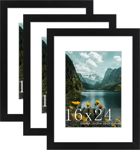 Miniatura 22 de Picrit Paquete de 3 portarretratos de 20 x 20 pulgadas, póster de 16 x 16 pulgadas con paspartú o de 20 x 20 pulgadas sin paspartú para montaje