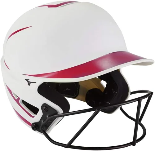 Miniatura 20 de Mizuno Casco de bateo de sóftbol F6 Fastpitch para adultos con máscara