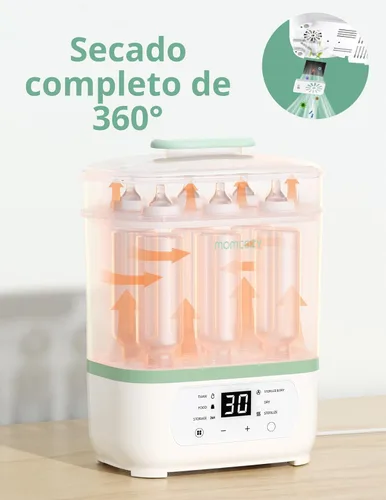 Miniatura 3 de Momcozy Esterilizador y secadora de biberones, esterilizador eléctrico de biberones de vapor 8 en 1 para biberones, artículos para bebés