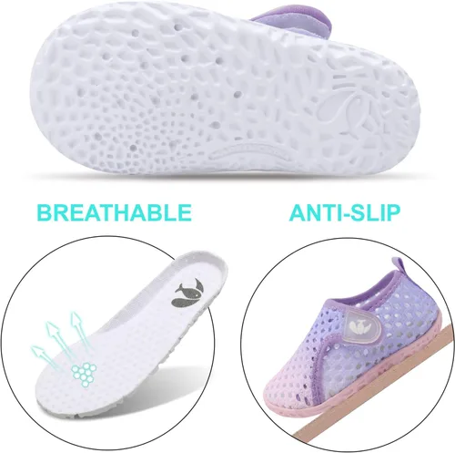 Miniatura 164 de FEETCITY Baby Boys Girls Water Sport Shoes Barefoot Kids Aqua Socks Quick-Dry Beach Swim Pool Shoes