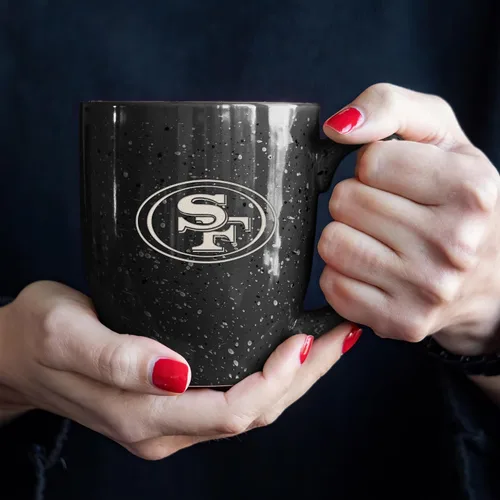 Miniatura 4 de Rico Industries - Taza de café de cerámica con grabado láser de color del equipo de fútbol de la NFL, 16 oz