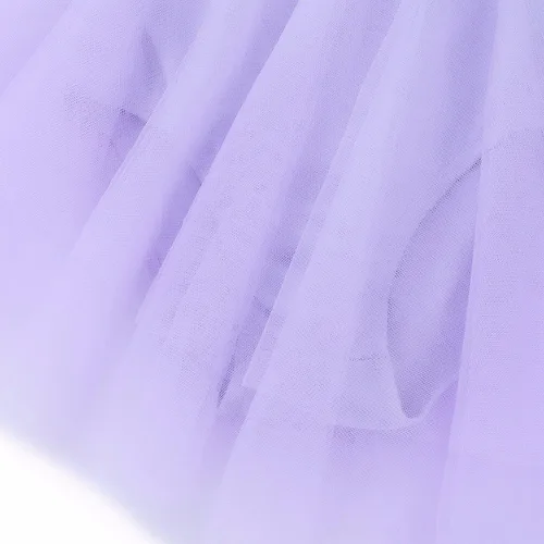 Miniatura 6 de TiaoBug Niñas Lentejuelas Dobladillo Irregular Baile Latino Traje Lírico Ballet Vestido Leotardo Falda Gasa Brillante Hada Danza