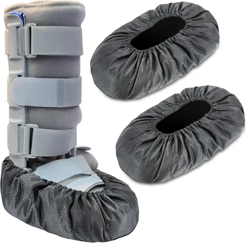 Miniatura 12 de Shyyween 2 piezas de fundas para botas de caminar Air Cam para fracturas médicas, fundas impermeables para botas de yeso, fundas para zapatos