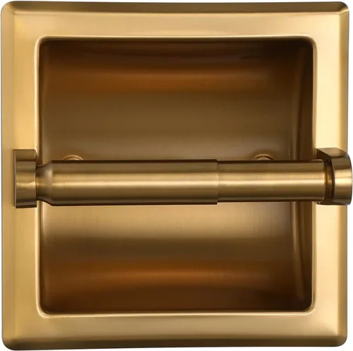 Miniatura 14 de POKIM Soporte de papel higiénico negro mate, soporte de rollo de papel higiénico giratorio de doble poste de acero inoxidable para montaje en pared