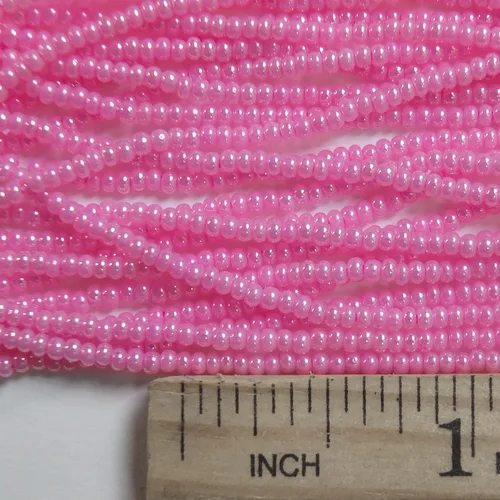 Miniatura 4 de Granos de la semilla 11/0 Checa Rosa Perla Perlas de Vidrio (B00261)