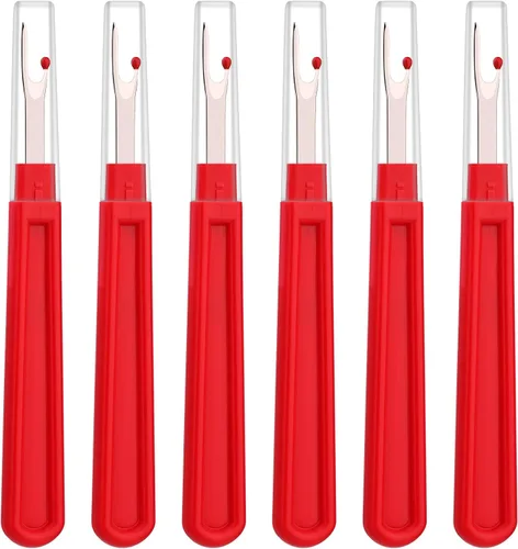 Miniatura 10 de Juego de 6 piezas de desgarrador de costura, agarre ergonómico para coser manualidades y quitar bordados y costuras