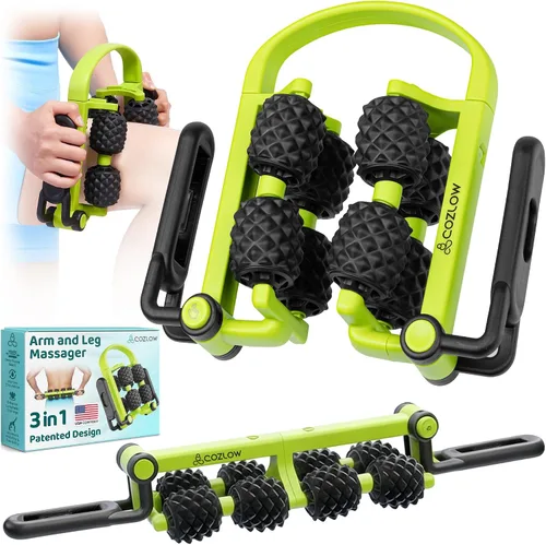 Miniatura 9 de COZLOW Rodillo muscular de doble cara, masajeador de celulitis para brazos y piernas, herramienta de masaje flexible, masaje de escultura eficaz