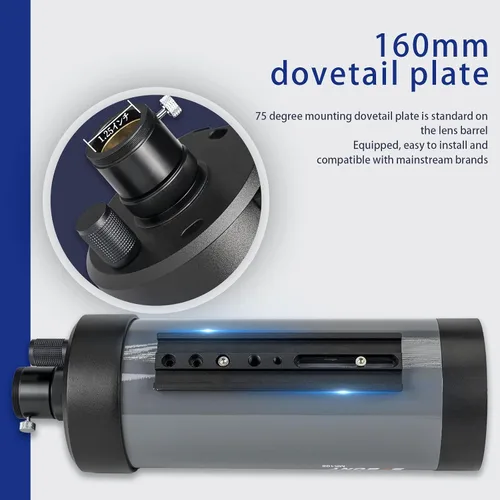Miniatura 8 de SVBONY MK105 Maksutov-Cassegrain - Telescopio, Imágenes sin Dispersión, Telescopio Catadióptrico de 105mm, Placa Ensillada Catadióptrica OTA